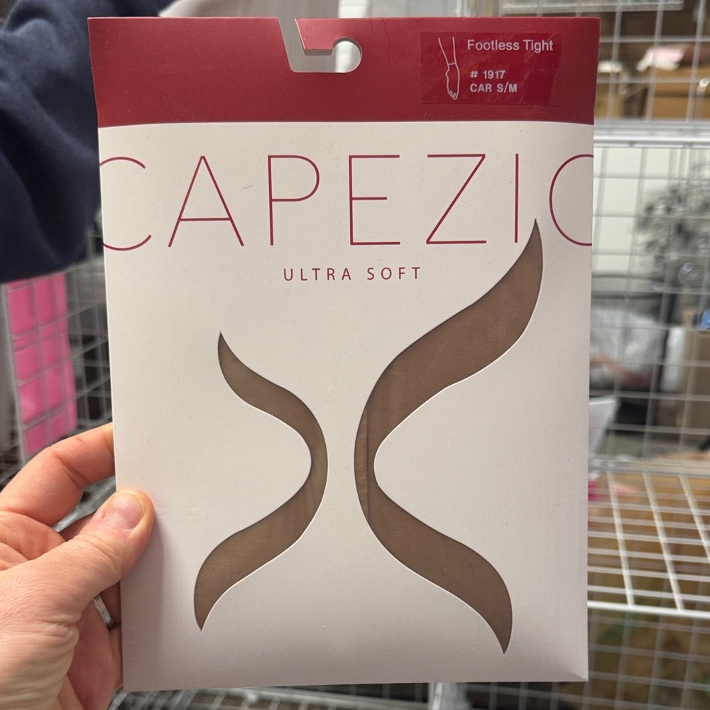 Capezio Ultra Soft Footless Tights in (CAR) caramel